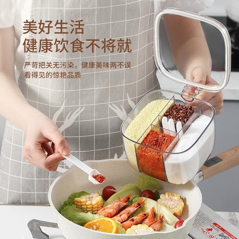 2025 novo estilo caixa de tempero Multi-Grade integrado cozinha conjunto combinação doméstica tempero Jar grau alimentíc