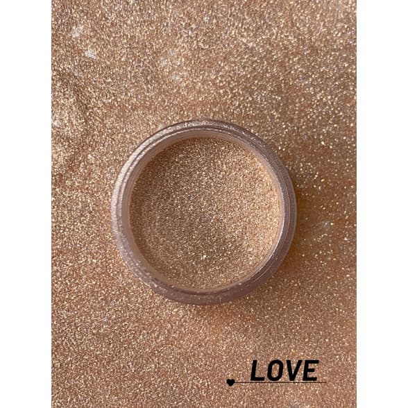 Pigmento Para Pálpebra Love Luv Beauty Brilho Champagne Dourado Iluminado