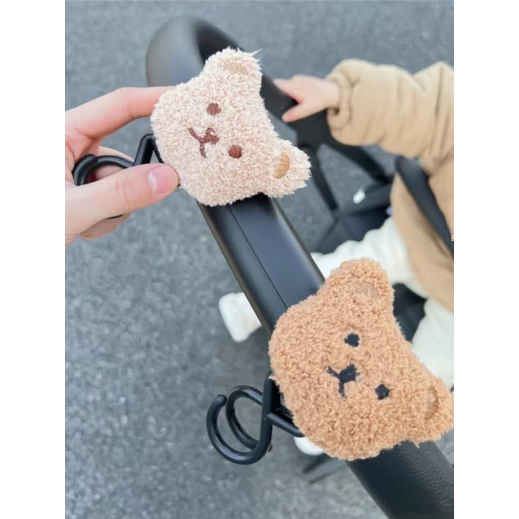 Coreano coreano ins estilo carrinho de bebê gancho mãe bebê mochila andando ferramenta útil carrinho bebê urso cabe
