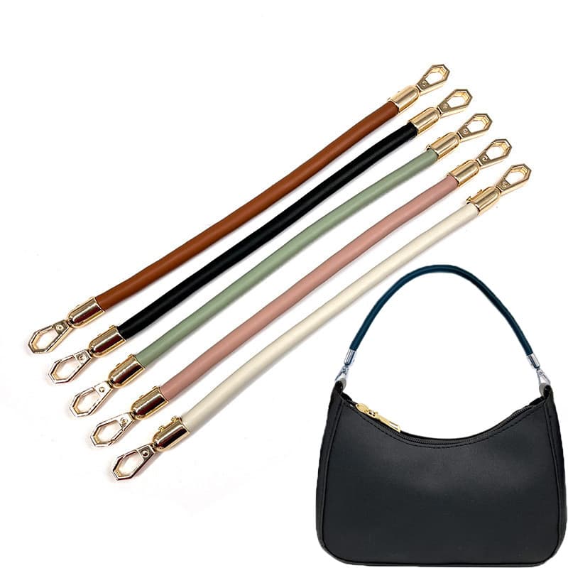 Alça De Bolsa Curta De Couro Sintético Multicolorida , Simples , Metal , Fecho Lagosta , Axilas , Substituição , Mini ,