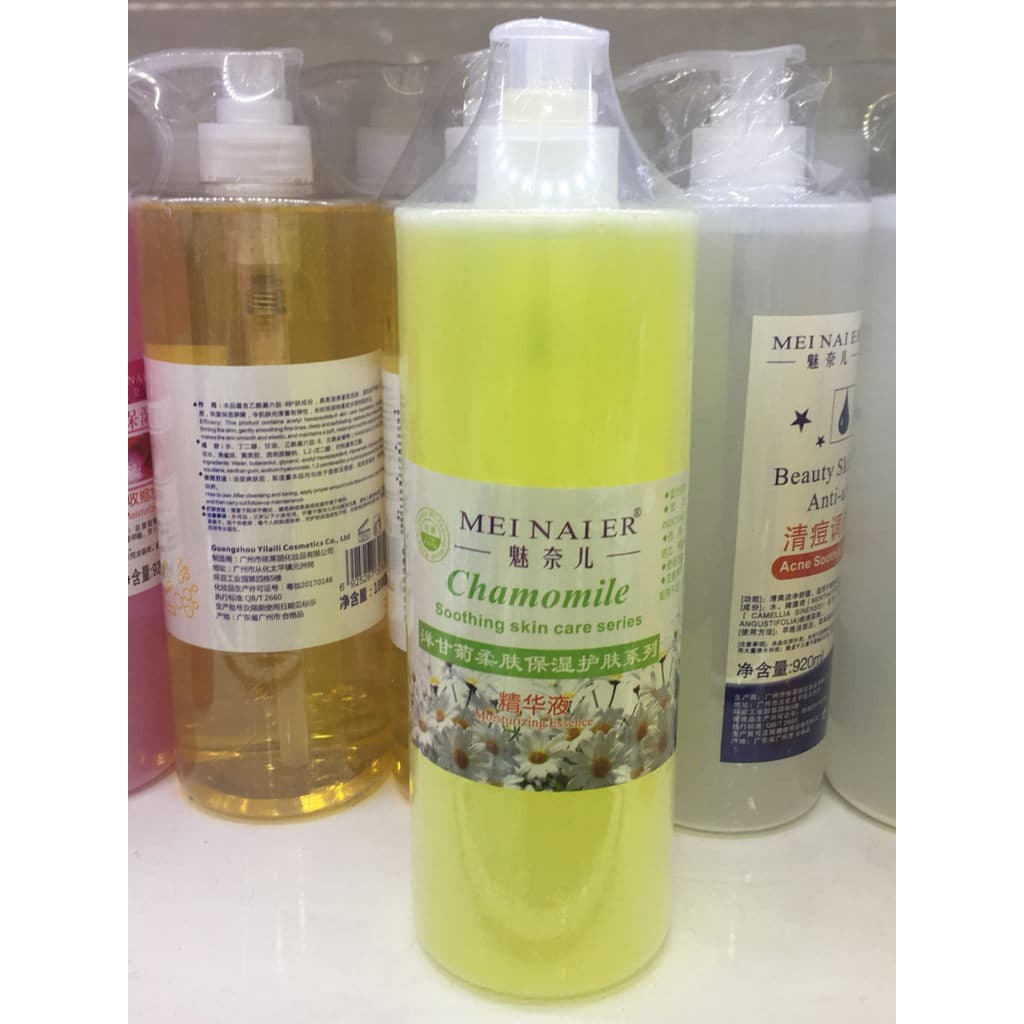 Genuíno charme camomila essência suavização loção grande garrafa salão de beleza máscara de espuma essência loção hidrat