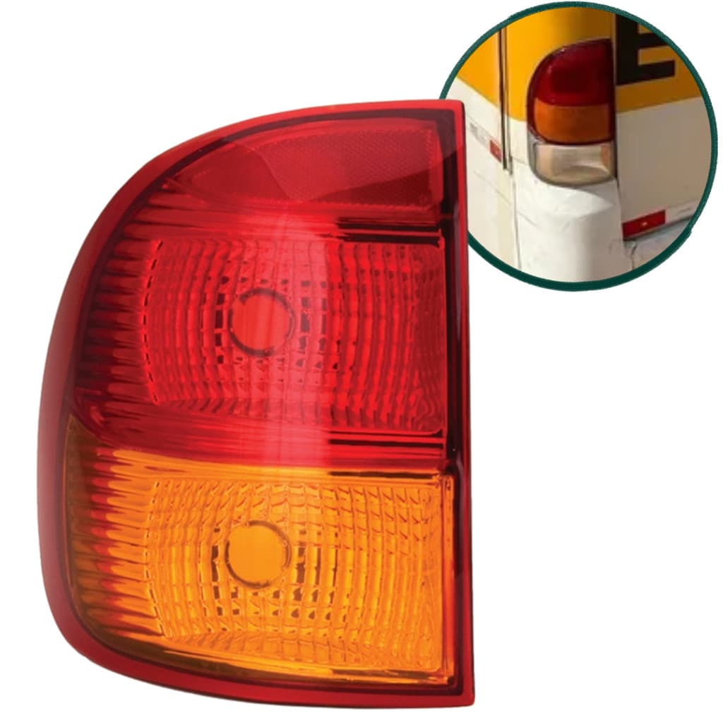 LANTERNA TRASEURA LADO ESQUERDO PARA ONIBUS TIPO MARCOPOLO VOLARE V5 V6 V8 W8