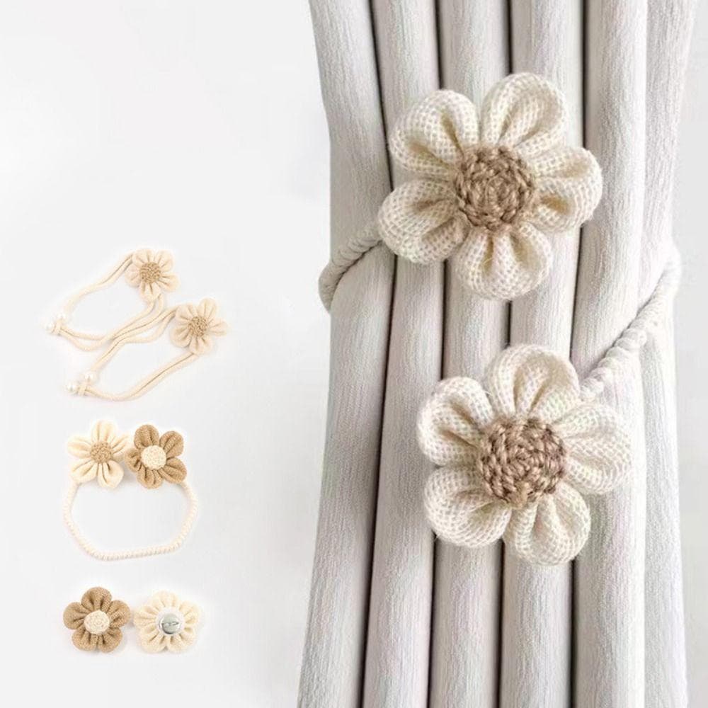 Laços De Cortina De Flores , Formato De Flor , Fácil De Usar , Amarração Desenho Animado , Alça Resistente Feit