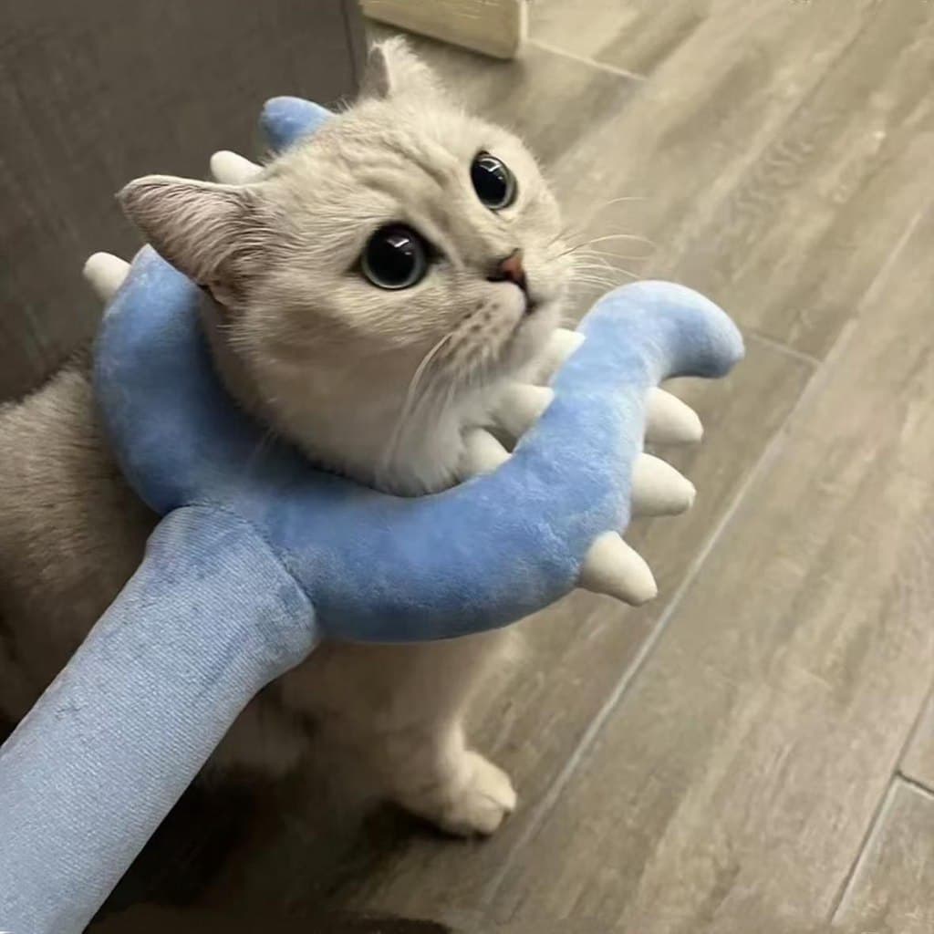 Bastão de aconselhamento para gatos, haste longa de 70cm, bastão de pelúcia para arranhar gatos, garfo resistente a arra