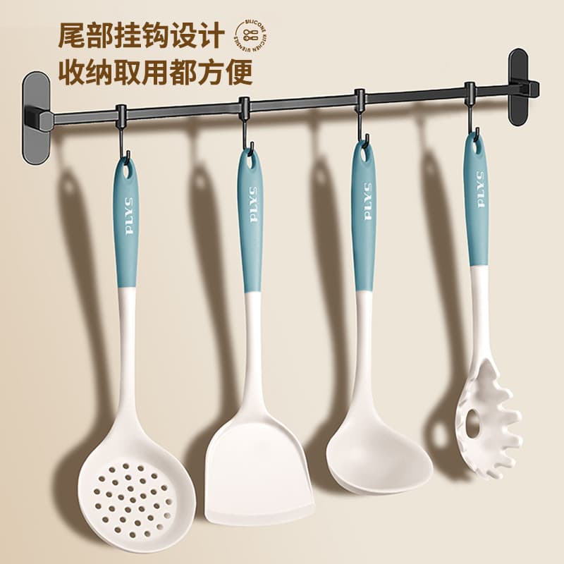 Espátula de Silicone doméstica antiaderente panela especial espátula de cozinha conjunto de utensílios de cozinha de qua