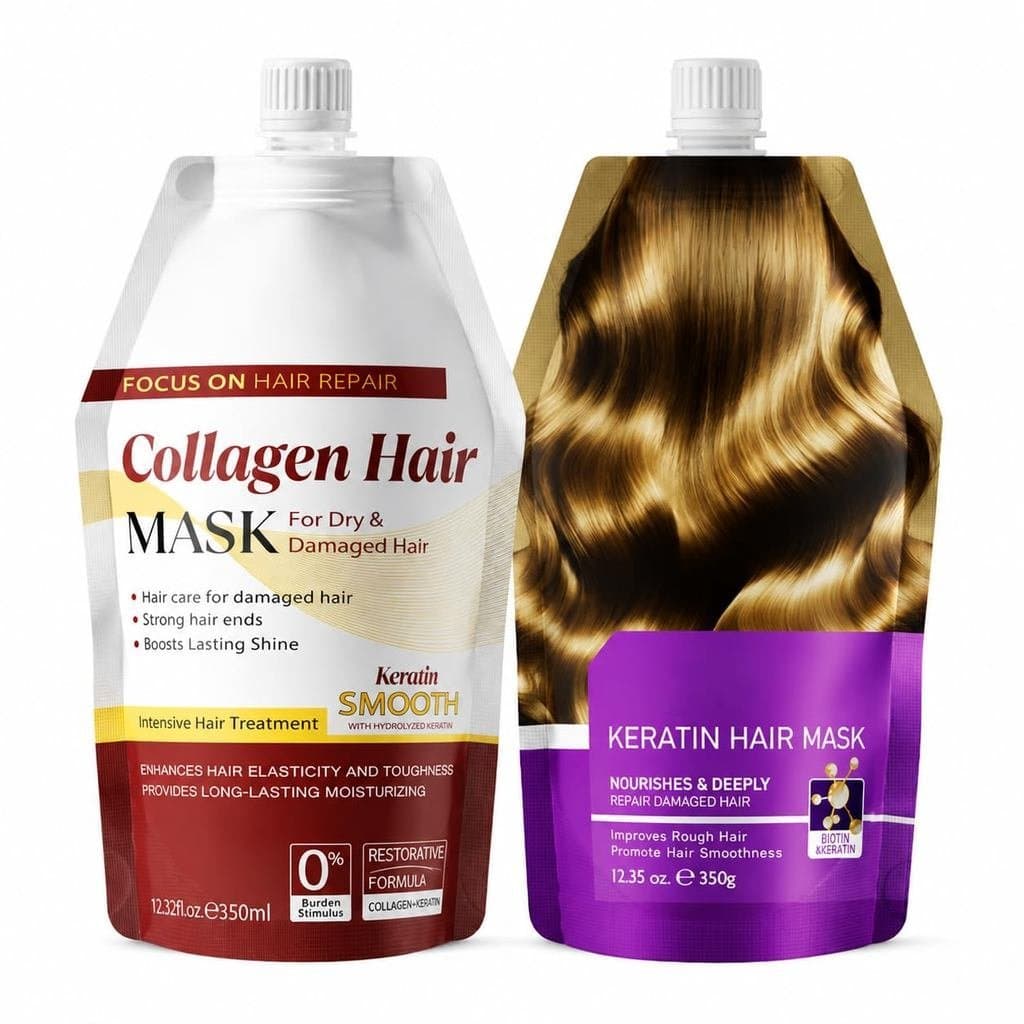 Máscara Capilar para Cabelos Danificados, Condicionador Profundo com Óleo de Argan, Ajuda a Restaurar o Brilho para Resu