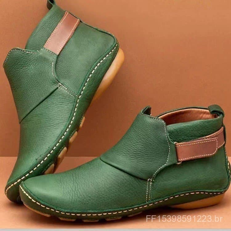 Cross-Border sapatos femininos de tamanho grande botas de couro envernizado primavera outono inverno Casual tubo curto z