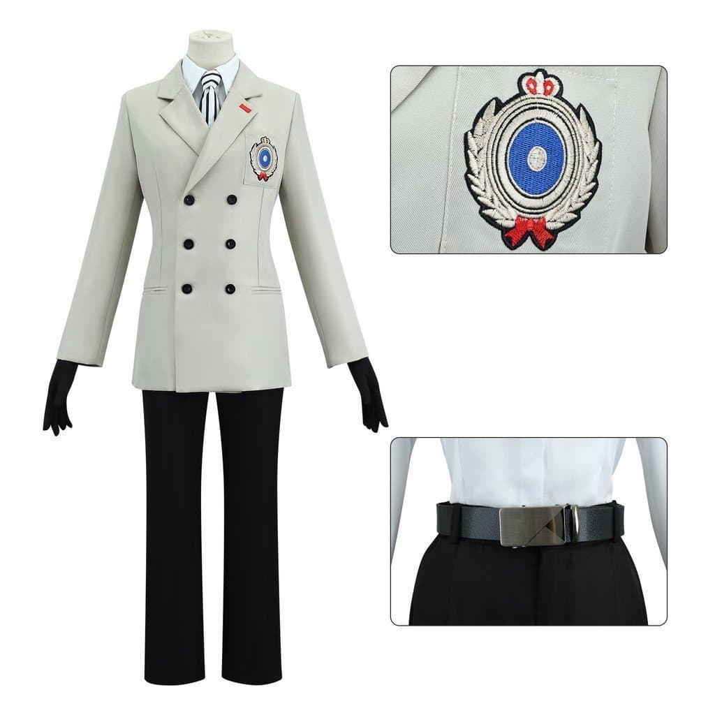 Fantasia de Cosplay de Goro Akechi para Festas, Exposições de Quadrinhos e Apresentações