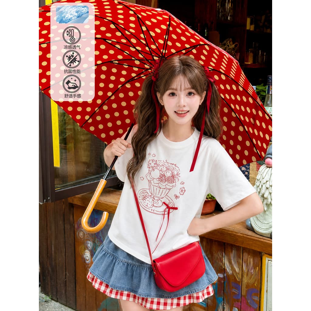Mori feminino tribo doce camiseta feminina verão impressão dos desenhos animados de manga curta feminino em torno do pes