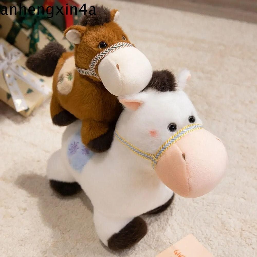 Brinquedos De Pelúcia De Pônei ANHENGXIN , Boneca Potro Em Pé De Cauda Fofa , Brinquedo Cavalo De Desenho Animado De 20/