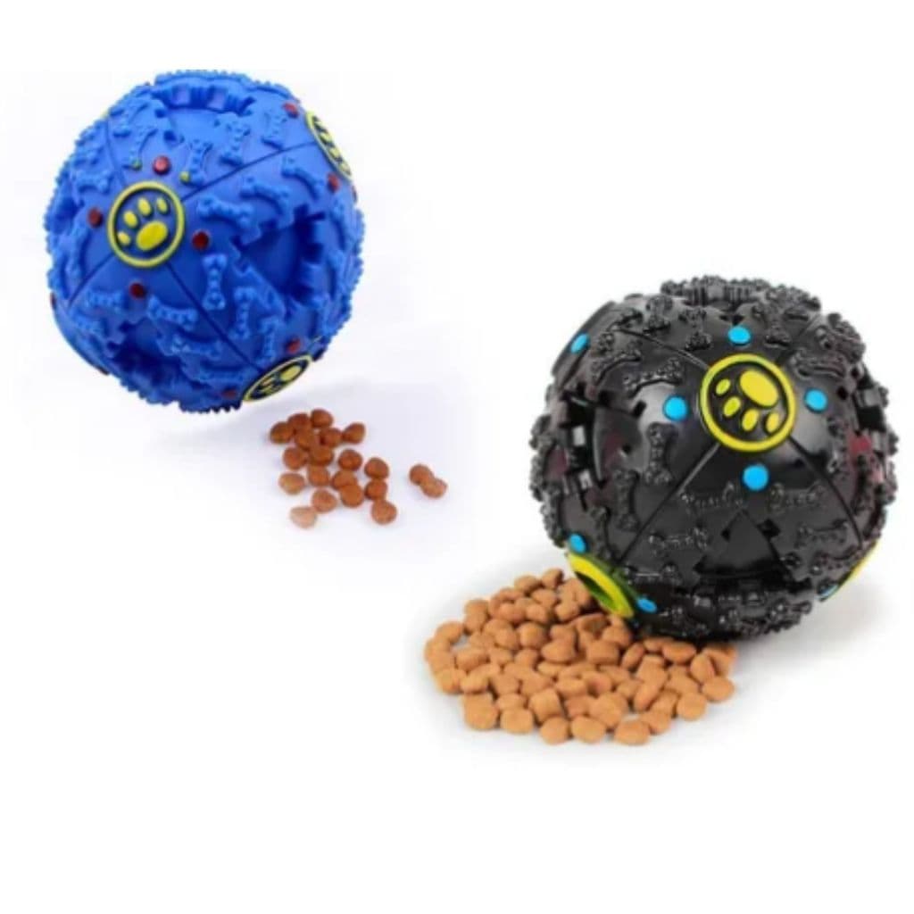Brinquedo Pet Cães Interativo Bolinha Porta Petisco Com Som