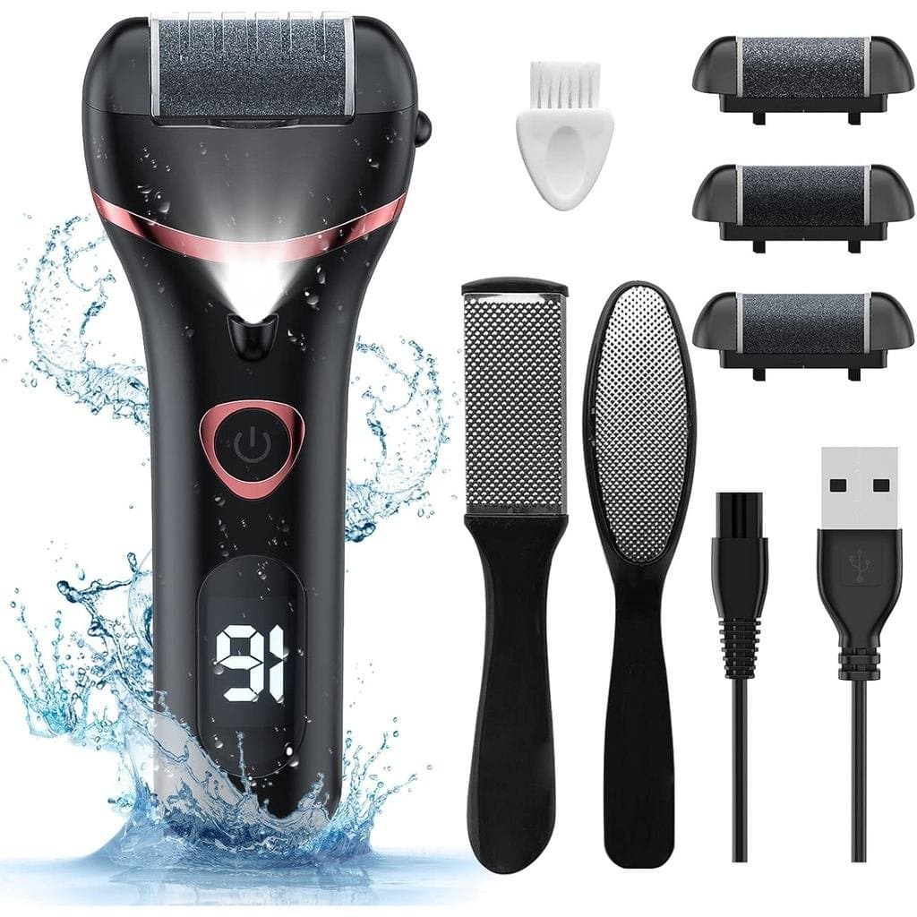 Removedor Elétrico De Calos De Pés , Kits Eletrônicos Portáteis Recarregáveis De Pedicure Para Arquivos Arquivo De Purif