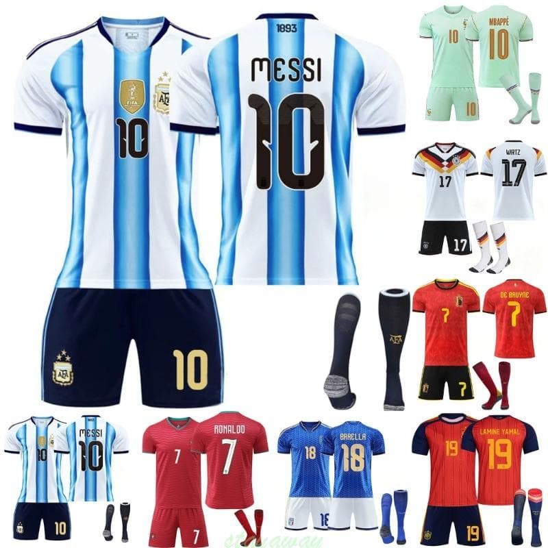 SRA 2026 Conjunto Futebol Home Away Camiseta Shorts E Meias Presentes Personalizados