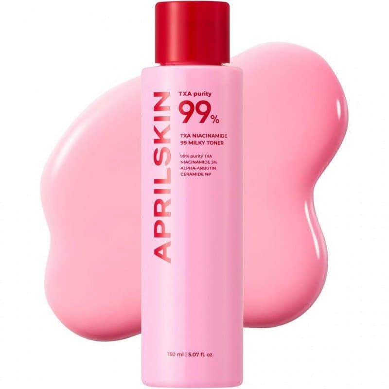 APRILTXA+Niacinamida99Tônico Rosa Leitoso | 99% de TXA de Alta Pureza + 3% de Niacinamida + 5% para Clareamento | Toner