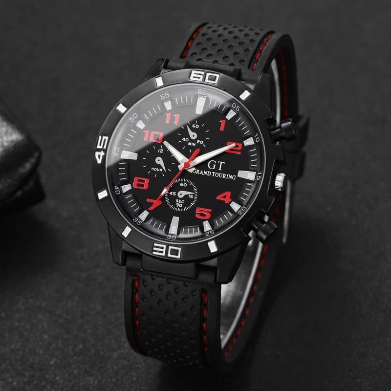Relógio masculino relógio esportivo Silicone moda negócios relógio de quartzo