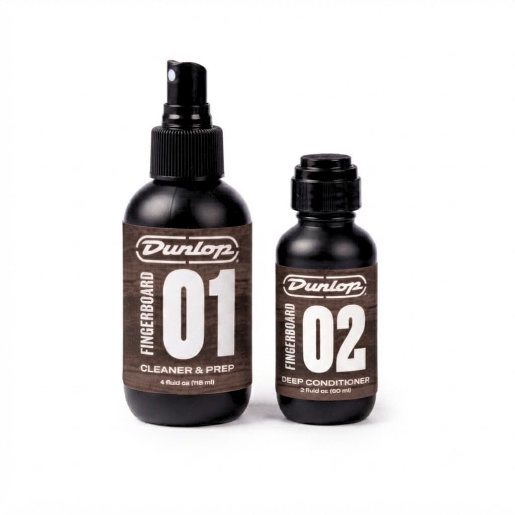 Kit Dunlop Para Limpeza e Hidratação de Escalas De Guitarra Violão e Contra Baixo