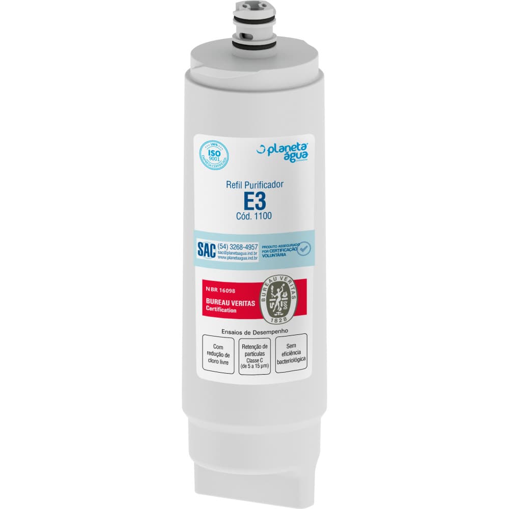 Refil Filtro Planeta Água E3 para Purificador de Água IBBL C+3 - Compatível