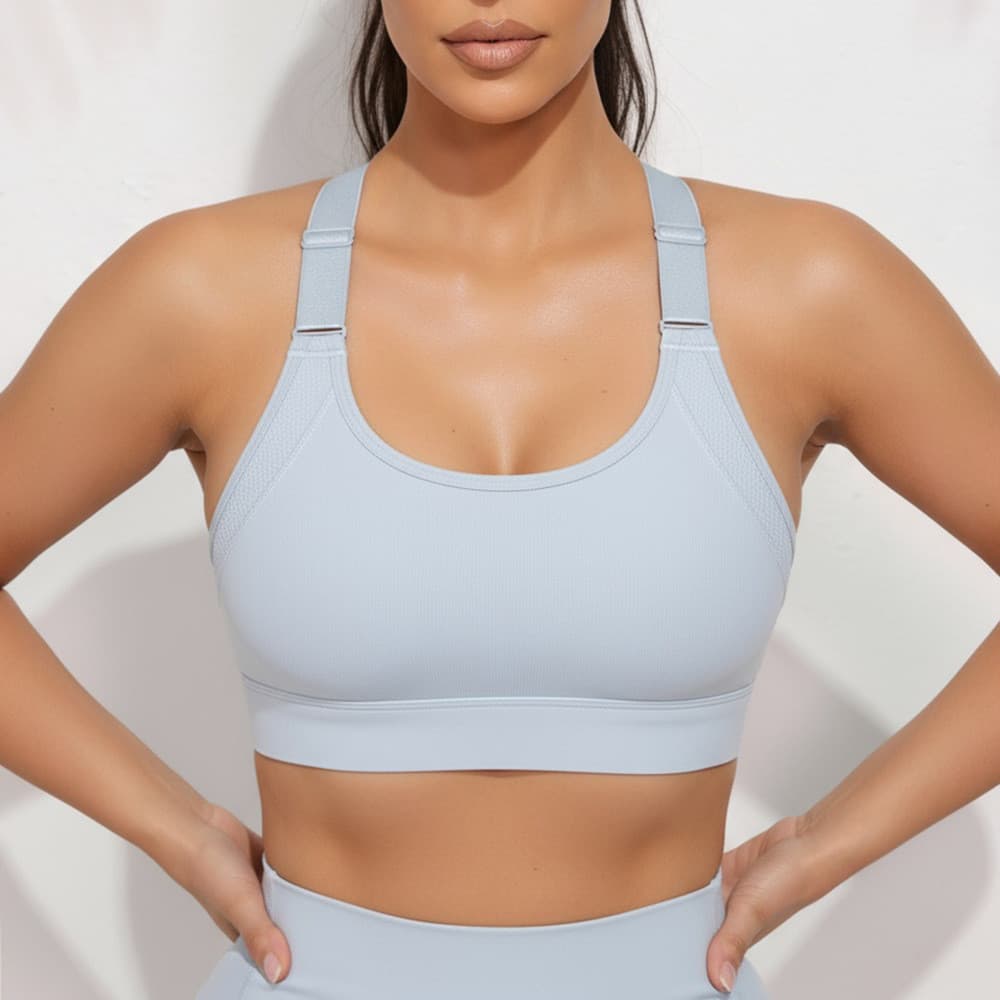 Intensidade de choque Lycra choque esportes roupa interior feminina fixa correndo Fitness volta respirável Yoga colete
