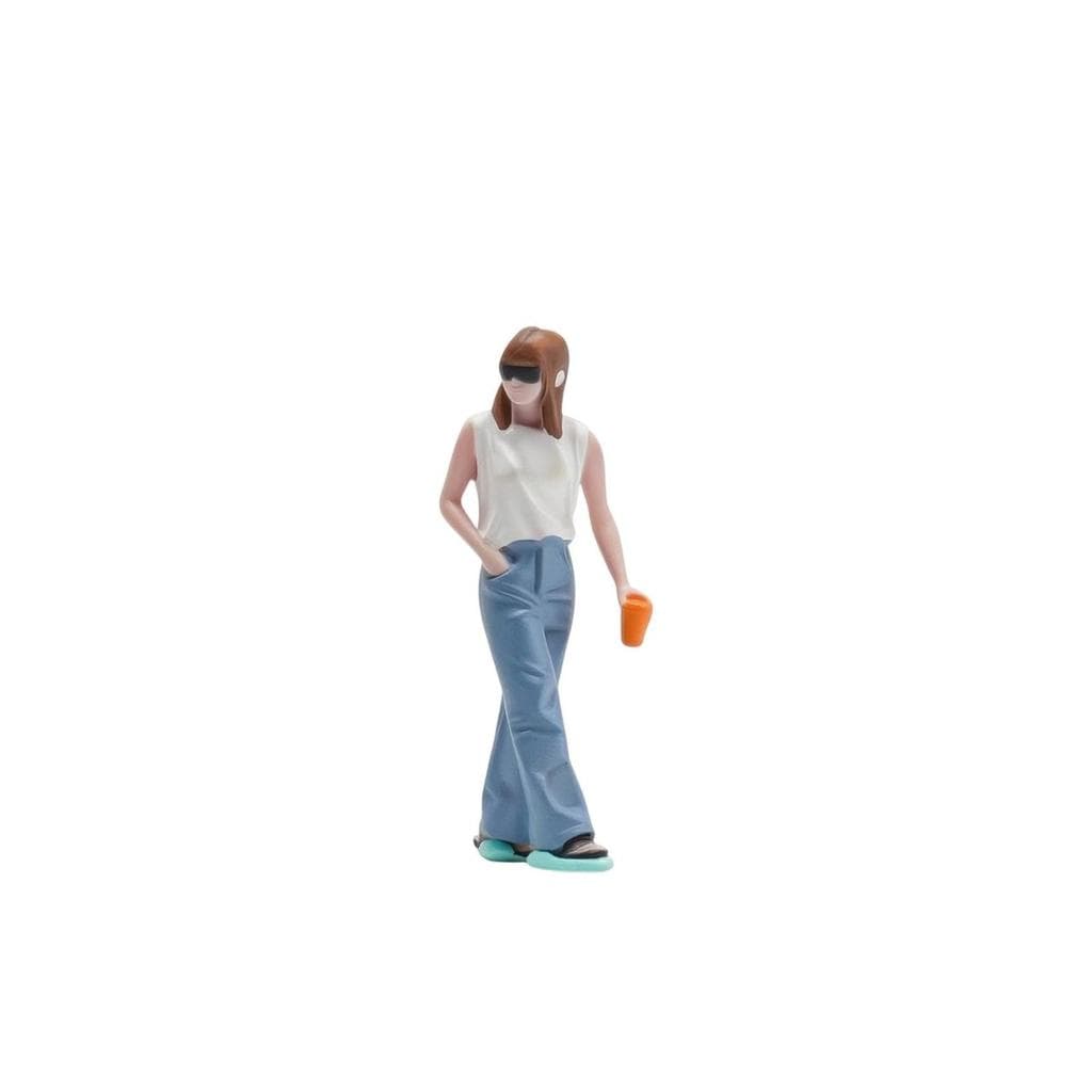 [wxdnfu] Estatueta Feminina Realista Figura Modelo Detalhado Decorativo Para Amadores , Diorama