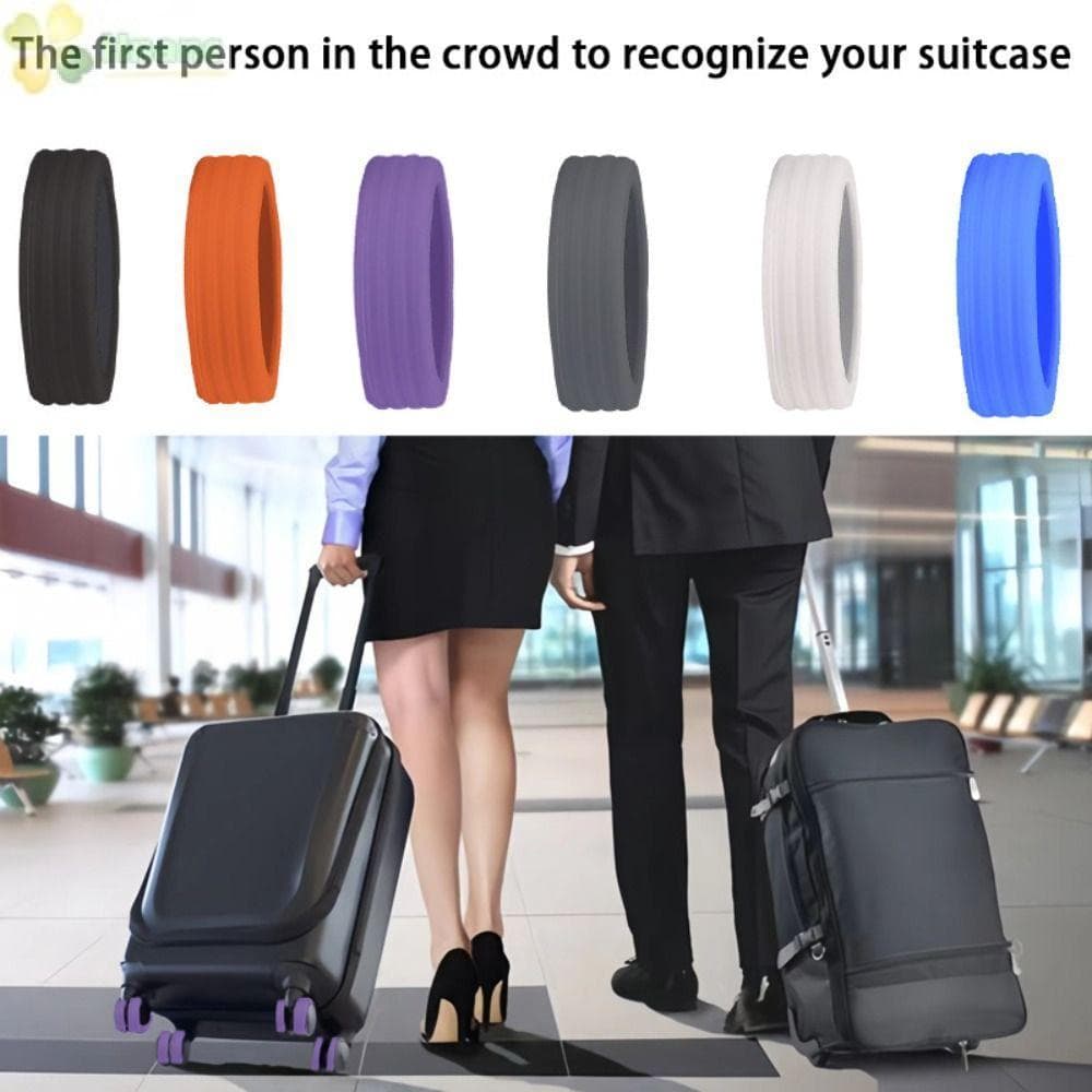 HNANC 4/8 Pçs/Set Sapatos Rodízio Para Bagagem De Viagem , Com Protetor De Rodas De Silicone Som Silencioso