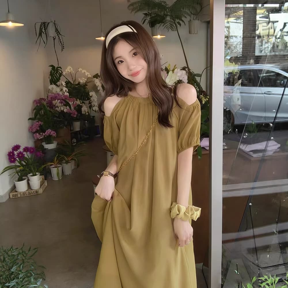Solto fora do ombro vestido elegante verão Plus Size roupas femininas gordura MM capa barriga francês doce senhoras vest