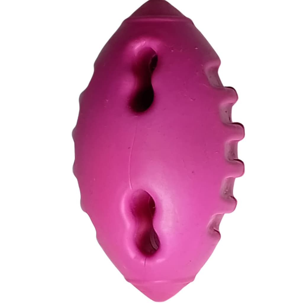 Bola Maciça Furacão Pet Futebol Americano Rosa Borracha Atóxica Durável