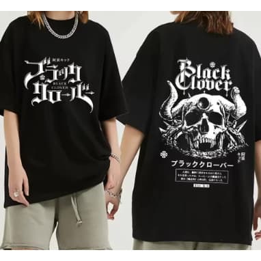 Camiseta Black Clover  Adulto/Infantil Lançamento Camiseta Em Algodao