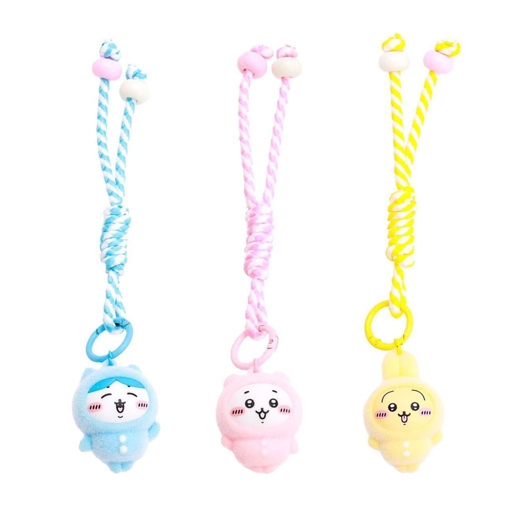 Chaveiro Kiikawa Flocado Fofo – Pingente De Boneca Pequeno Para Presente De Mochila Escolar
