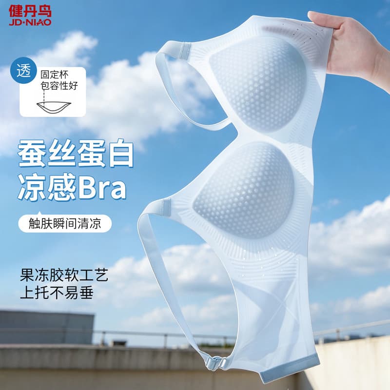 Jiandan pássaro legal respirável roupa interior senhoras reunindo seios Push-Up Anti-flacidez sem costura sutiã de levan