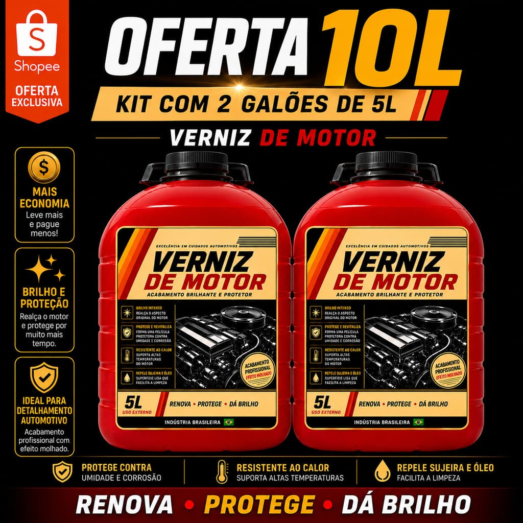 Verniz de motor super concentrado 10L