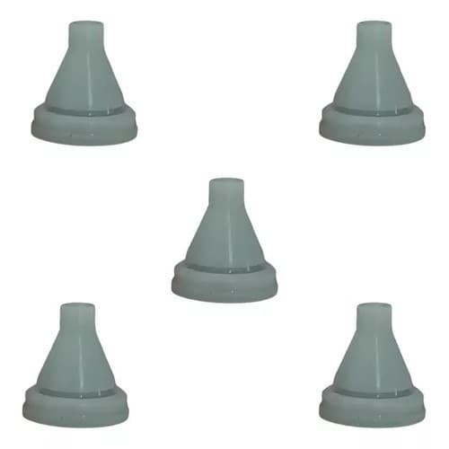 5 Bico Crivo De Silicone Reserva Para Ducha Slim Quadrada Inox