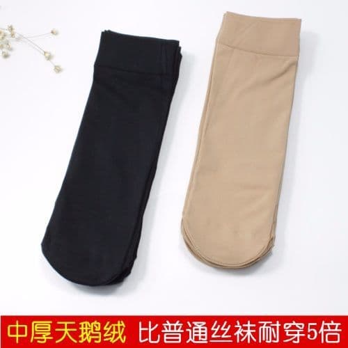 10 pares primavera outono meias de veludo feminino curto espessura média Anti-gancho grosso preto cor carne respirável c