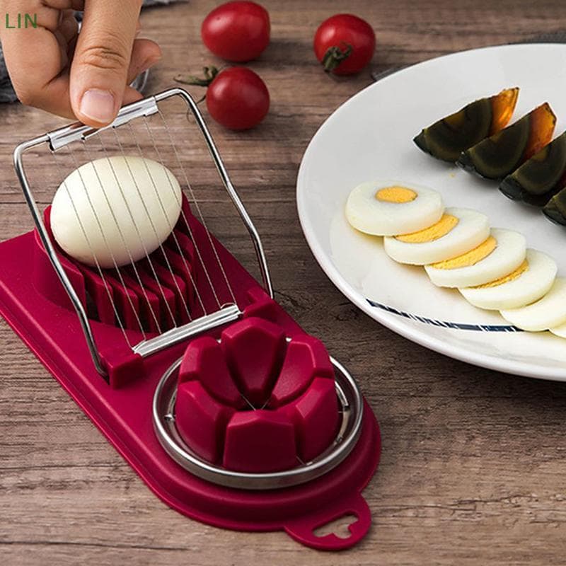 Cortador De Ovo Multifuncional De Aço Inoxidável , Fatiador , Molde Em Forma De Flor , Almoço , Carne , Utensílios De Co