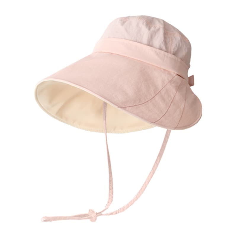 Chapéu balde dupla face de seda gelo sensação dupla face feminino verão chapéu de sol feminino ao ar livre Anti-ultravio