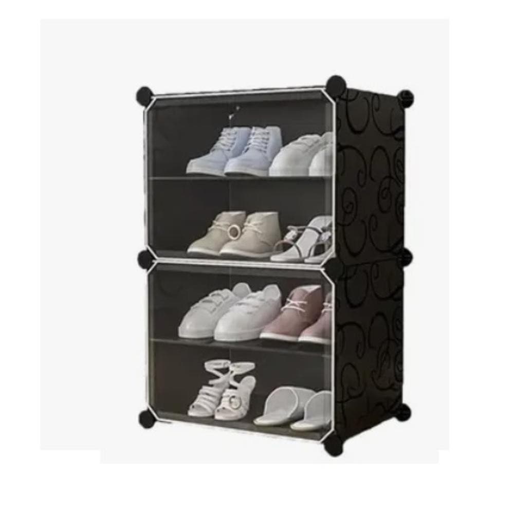 Armário Organizador Sapateira Desmontável 4 Prateleiras Guarda Roupas Sapatos Brinquedos Multiuso