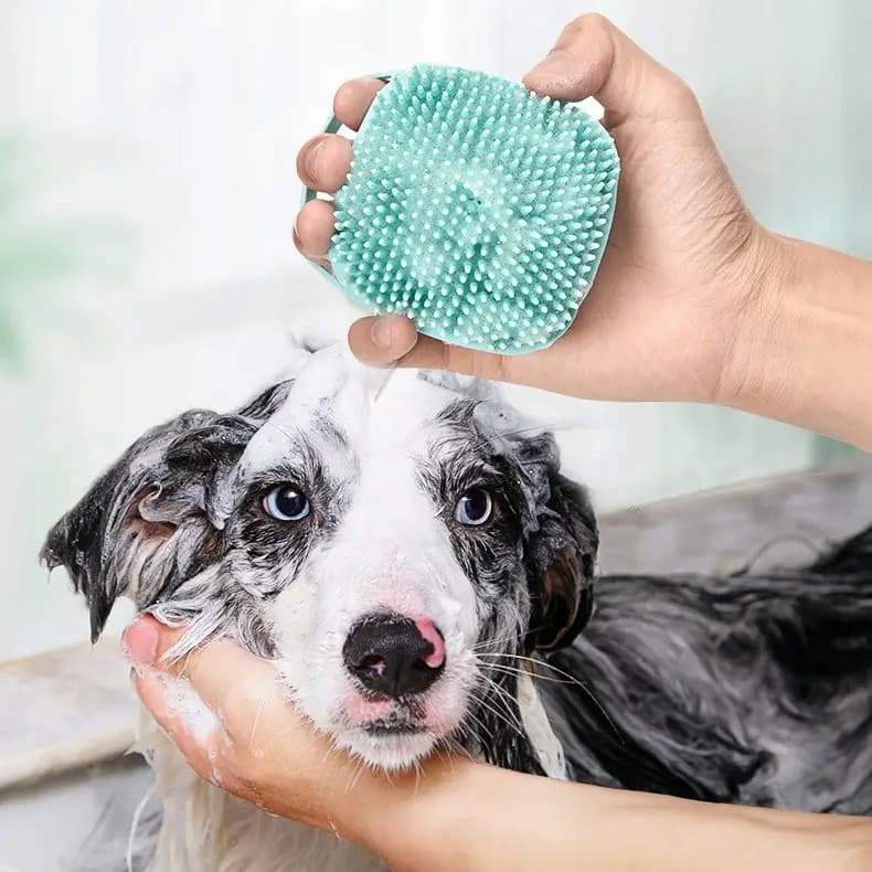 Escova de Banho para Animais de Estimação, Escova de Massagem para Cães, Luva de Massagem para Animais de Estimação, Esc