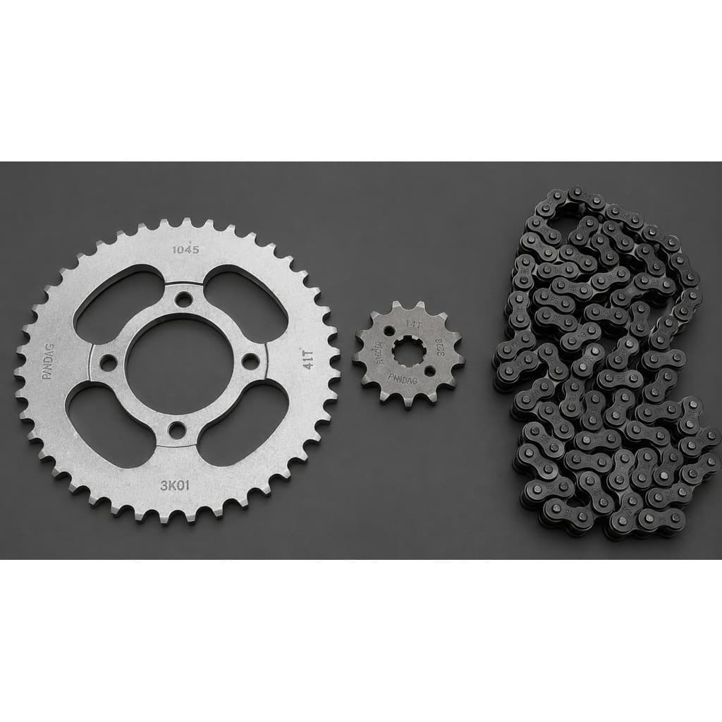 Kit Relação Shineray Phoenix 50 14x41 Corrente 420H 114L