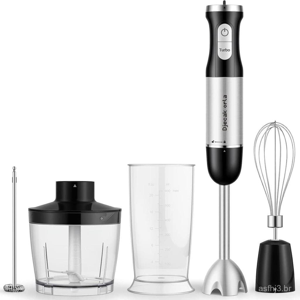 Upgrand1100W Liquidificador Portátil 5 em 1 |   Batedeira turbo de 30 velocidades, 15.500 RPM, inclui batedeira, espumad