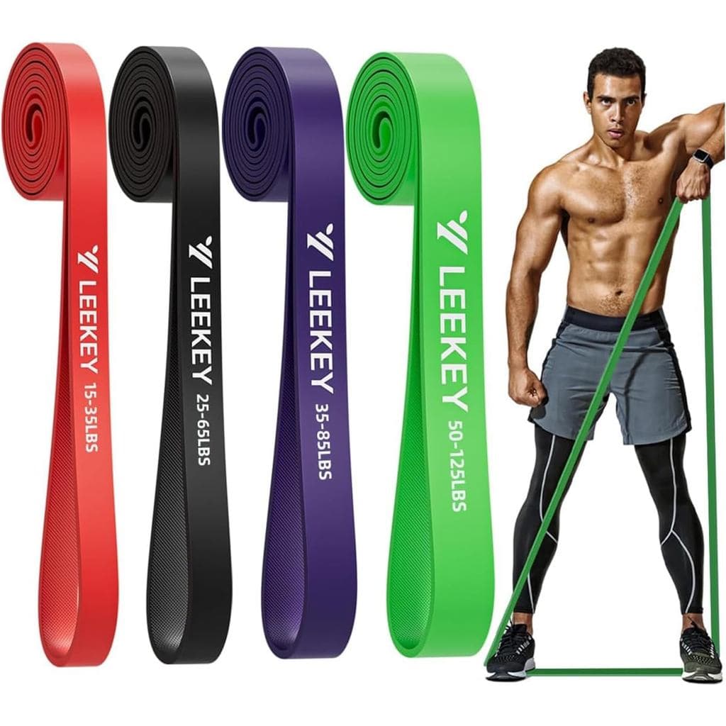 Faixas de Assistência para Flexões LEEKEY, Muit Leels, Faixas de Resistência para Idosos, Faixas de Exercício com Ancora