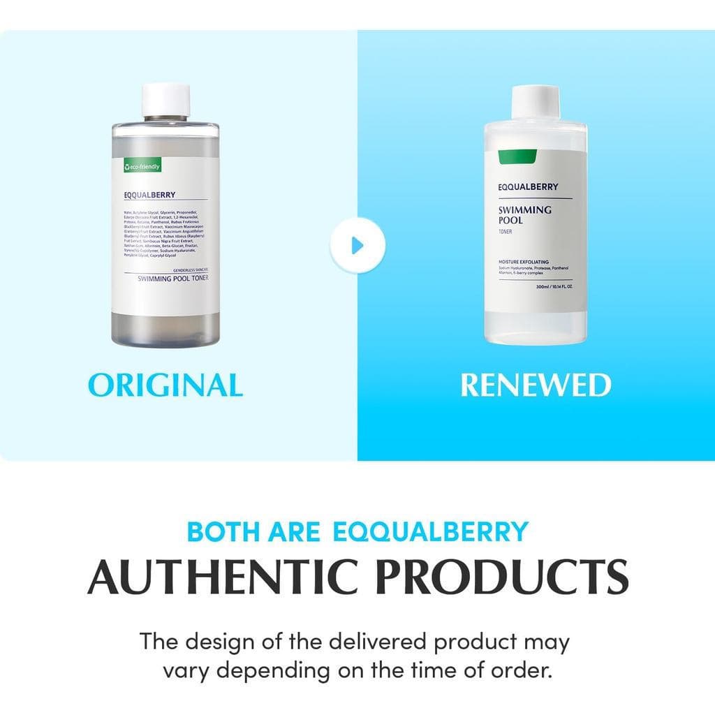EQQUALBERRY Tônico para Piscina - Tônico Coreano para Esfoliação Diária e Hidratação Profunda com Protease Enzimática Na