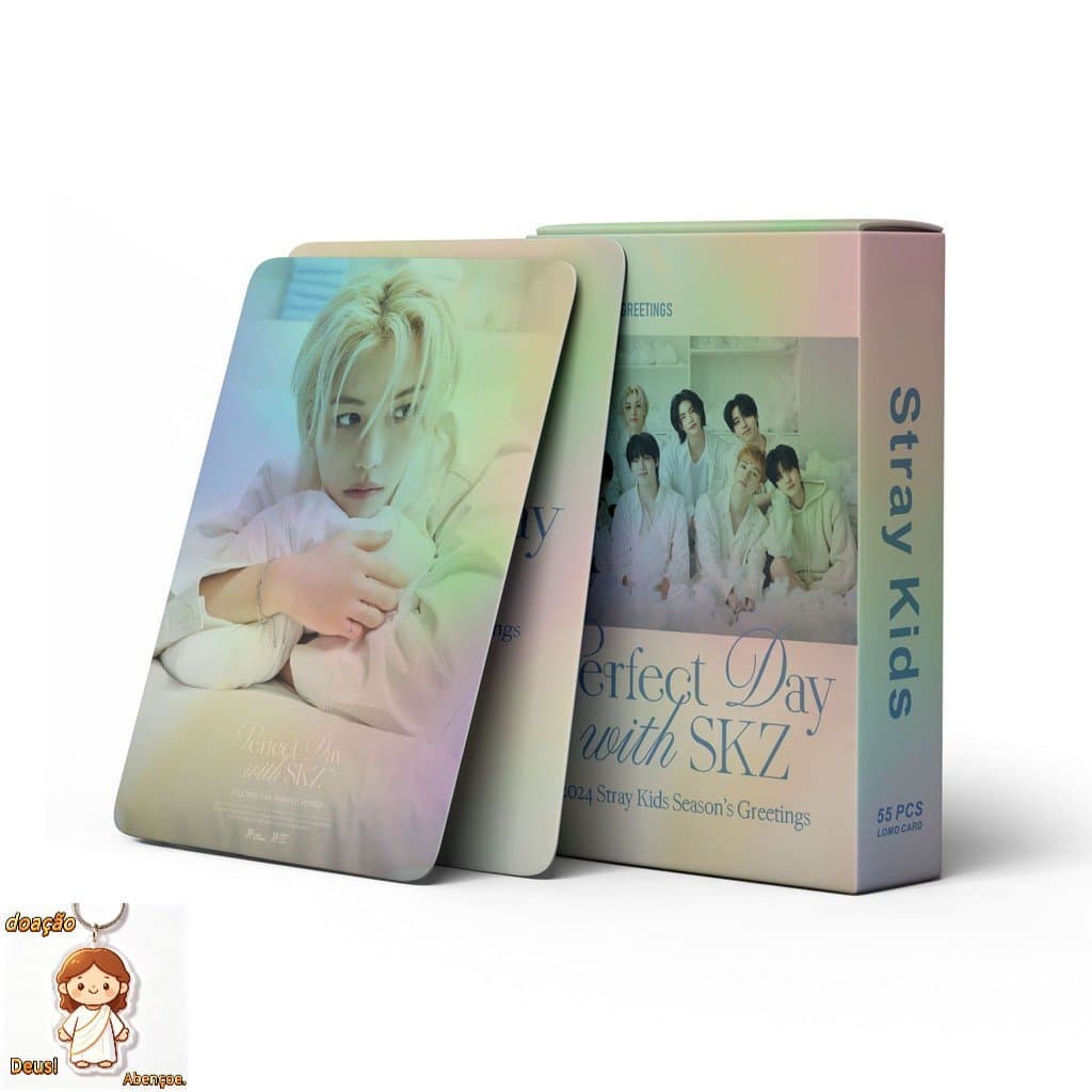 KPOP 55pcs/box Stray Kids Photocards Dia Perfeito Álbum De Saudações Da Temporada Cartão LOMO De Coleção