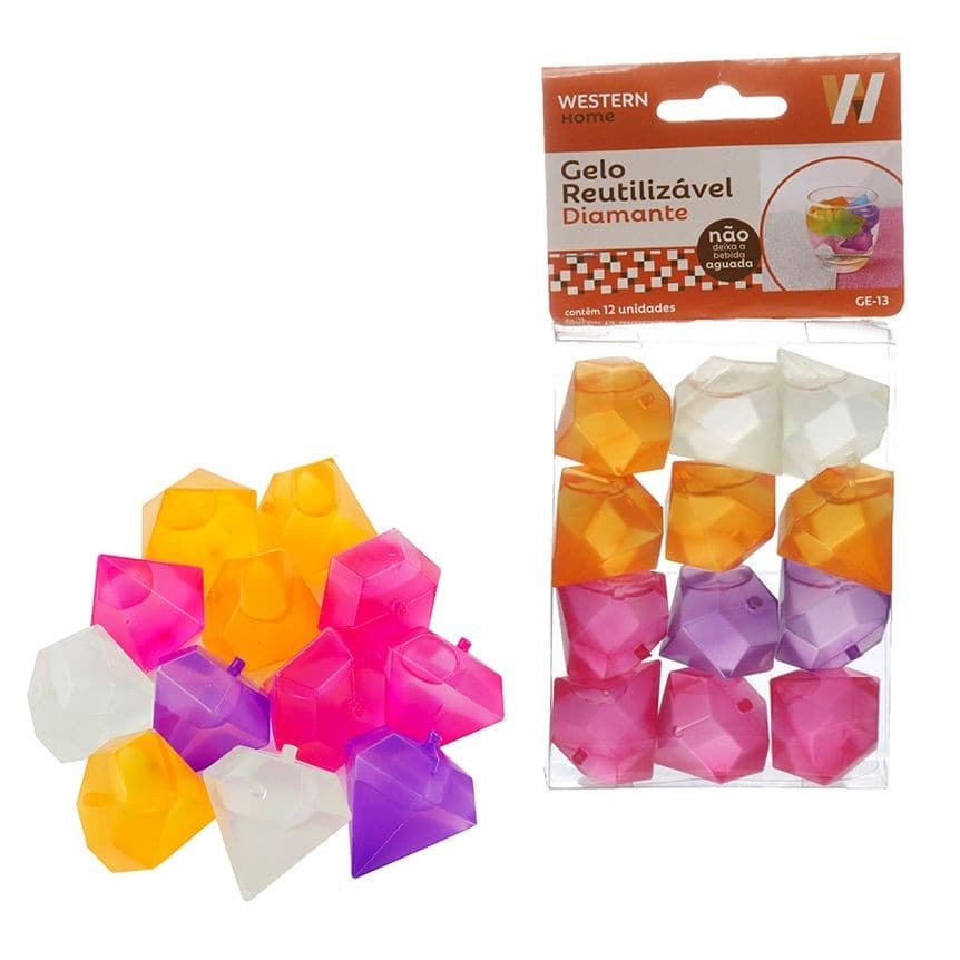 Gelo ecológico quadrado c/12pc ge-12 ge-13