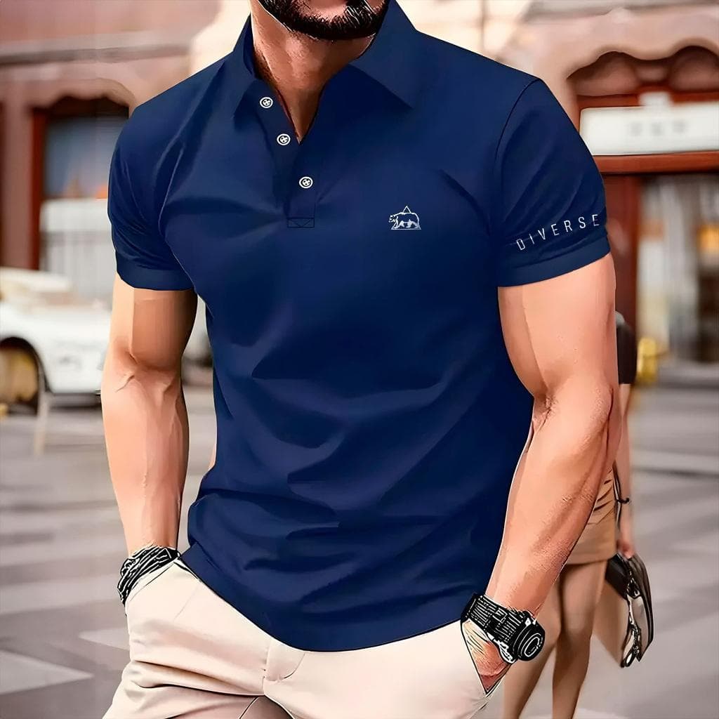 GOLA POLO Camiseta Masculina Polo Minimalista Diverse Camisa