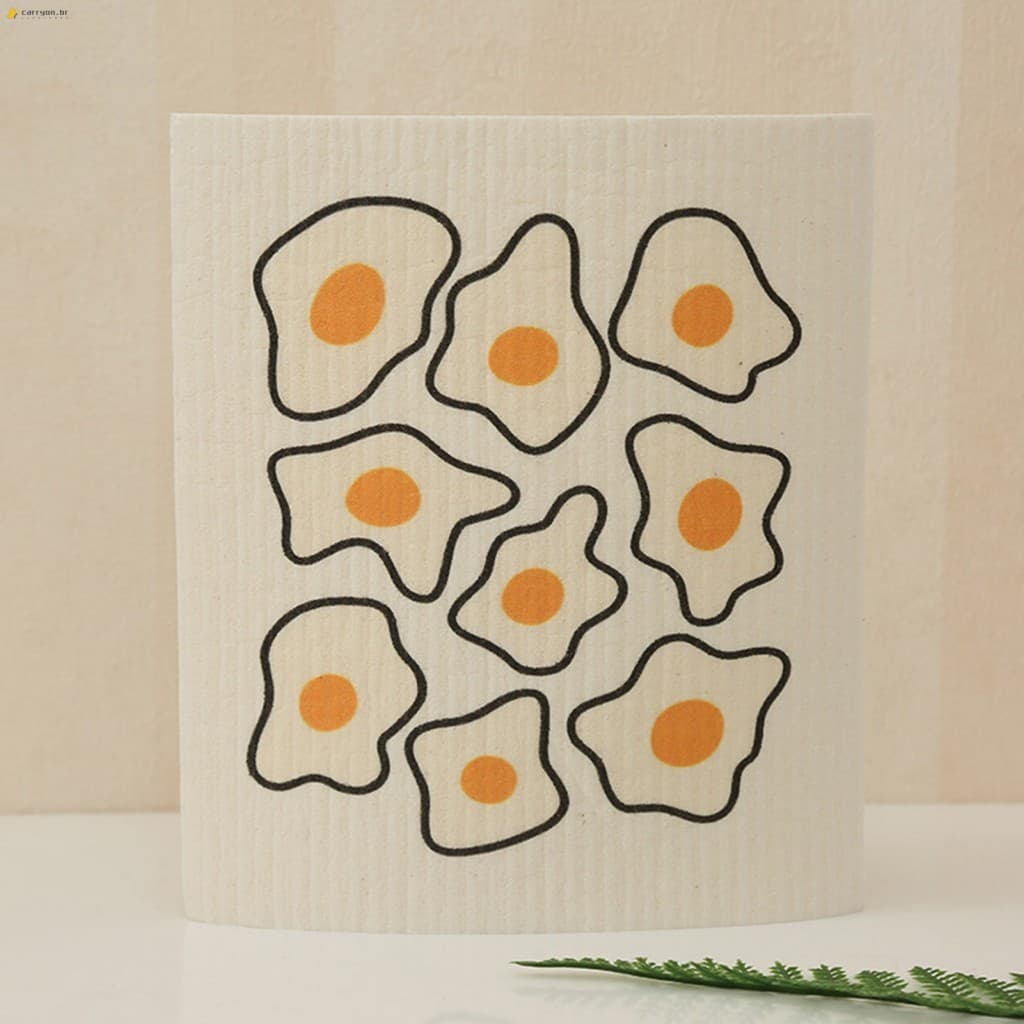 Pano De Limpeza De Algodão De Desenho Animado-Altamente Absorvente Para Cozinha E Escritório Doméstico