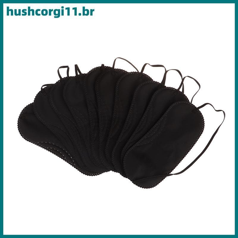 HUSH 10 Pçs/Lote Preto Viagem Para Casa Sono Sombra Mulheres Homens Eye Cover Patch BR