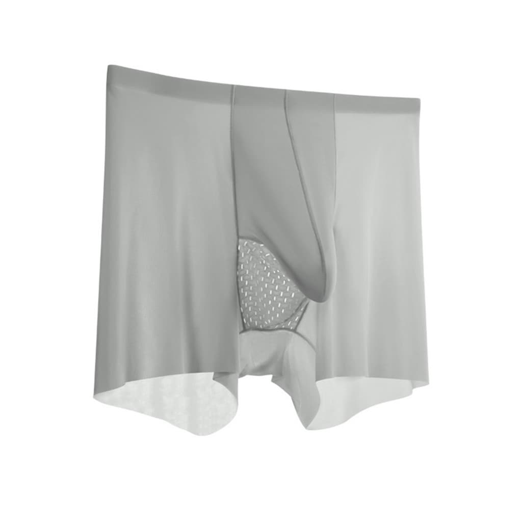 Mid-waist Boxer Shorts Men Underwear Men's Quick-dry Seamless Briefs Elastic with Elephant Nose Design Soft for Everyday