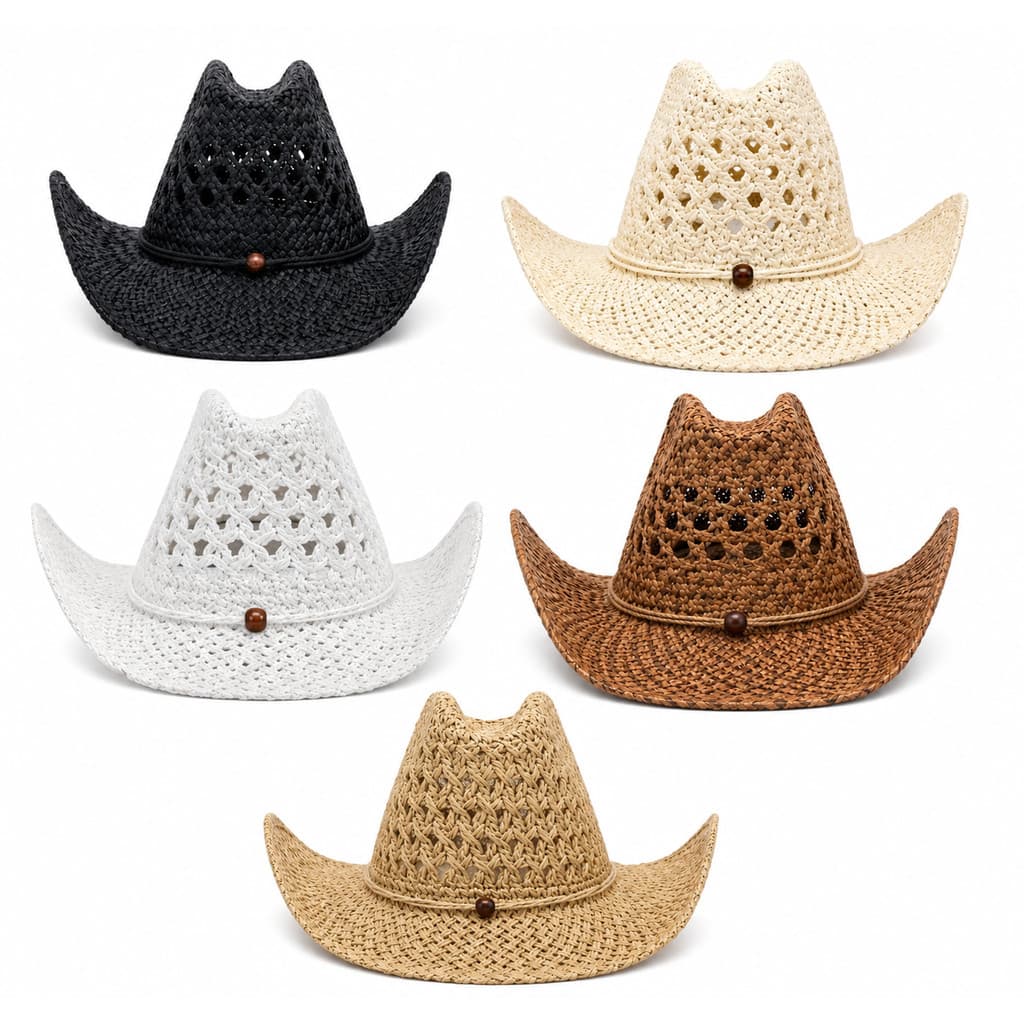 Chapéu Country Virginia Palha Cowboy Estilo Rodeio Sertanejo Moda Praia Unisex