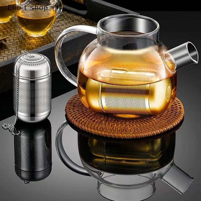 Elio-t Chá Coador De Aço Inoxidável Infusor Folhas Tempero Bola Bule Malha Fina Filtro De Café Teaware COD