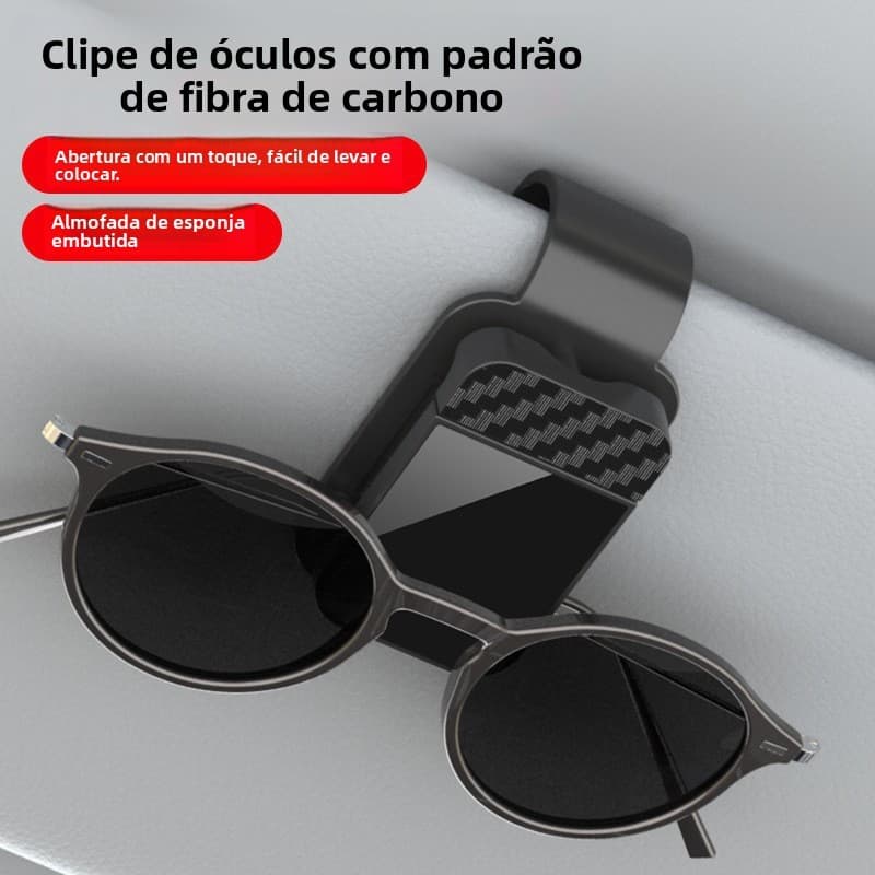 Clipe de óculos de carro, armação de olho de viseira de sol de carro, clipe de armazenamento de óculos de sol magnético,