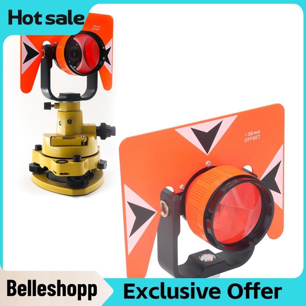 Belleshopp-br Prisma de pesquisa todo em metal com inclinação única de 0 mm a -30 mm Ajuste para medição de precisão de